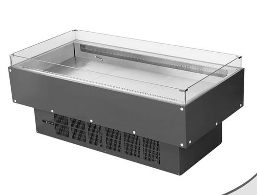 Supermarket Open Stainless Steel Fish Display Freezer
