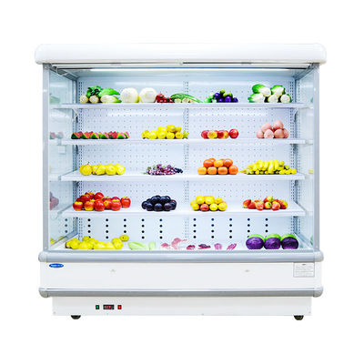 Refrigerador aberto da exposição da verticalidade da cortina de ar 1955L