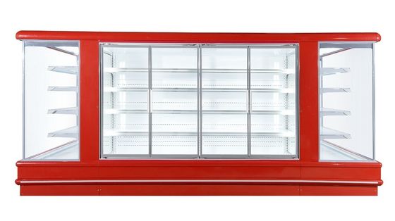 Refrigerador aberto refrigerado de Multideck do supermercado vertical