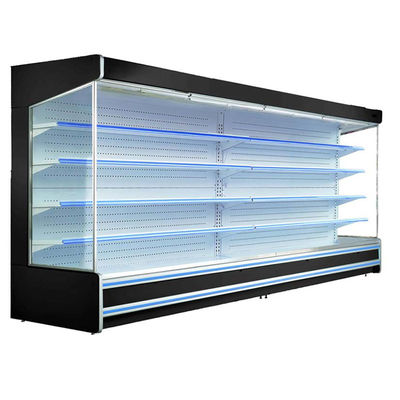 Fã conveniente do sanduíche da loja que refrigera o refrigerador aberto da exposição